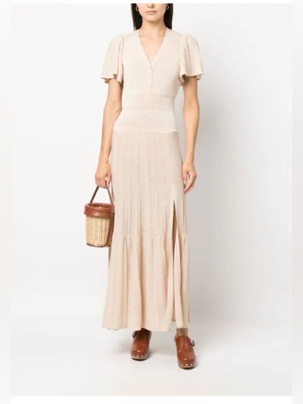 ba&sh Avana Knitted Maxi Dress 3 US 8